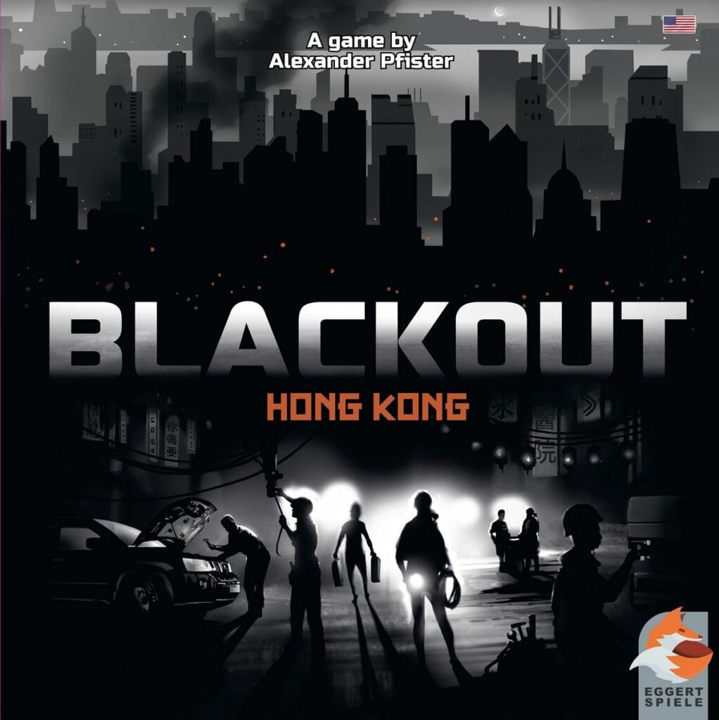 Boîte du jeu de société Blackout hong-kong
