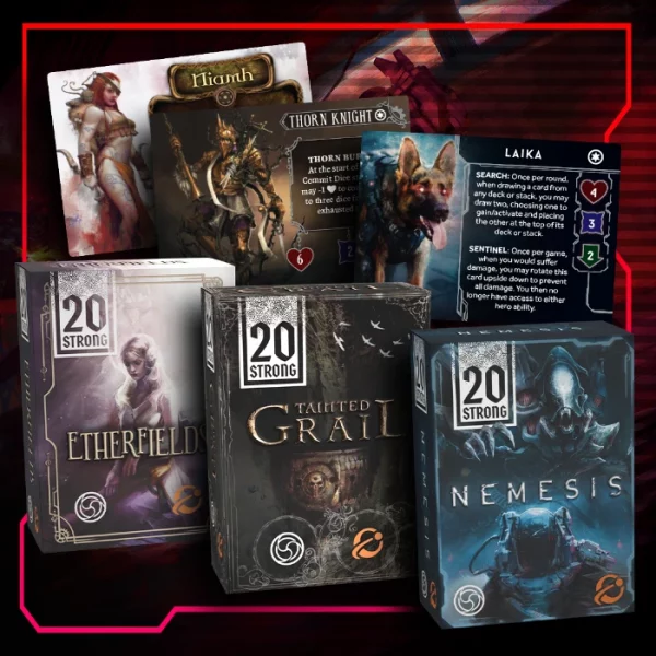 20 Strong: Nemesis, Tainted Grail et Etherfields — campagne Gamefound de Chip Theory Games